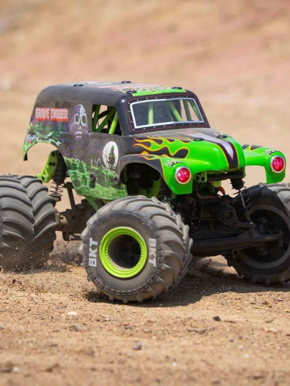 1/18 Mini LMT Grave Digger 2S 4X4 RTR Brushed Monster Truck Battery & Charger In - Picture 8 of 10